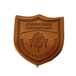 BSA Leather Junior Leader Training Camp Greater St Louis Council Boy Scout Patch