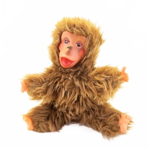 Vintage Rubber Face Monkey Toy Puppet In Vintage Stuffed Animals 9&quot;