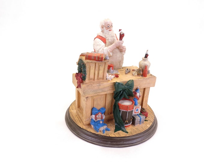 Norman Rockwell Heirloom Santa Collection "Santa's Workshop" Rhodes Studios Vintage 1990