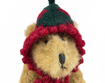 Vintage Boyds Bear "Big Boy" The Bear Red Tomato Knit Veggie Cap 6" Plush