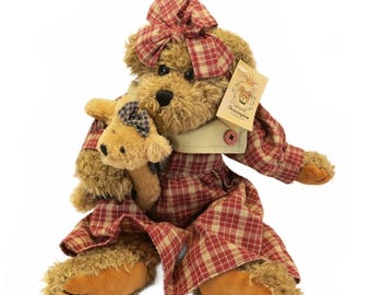 Vintage Collector Bearington Bear in Plaid Dress #1063 Sadie 12"