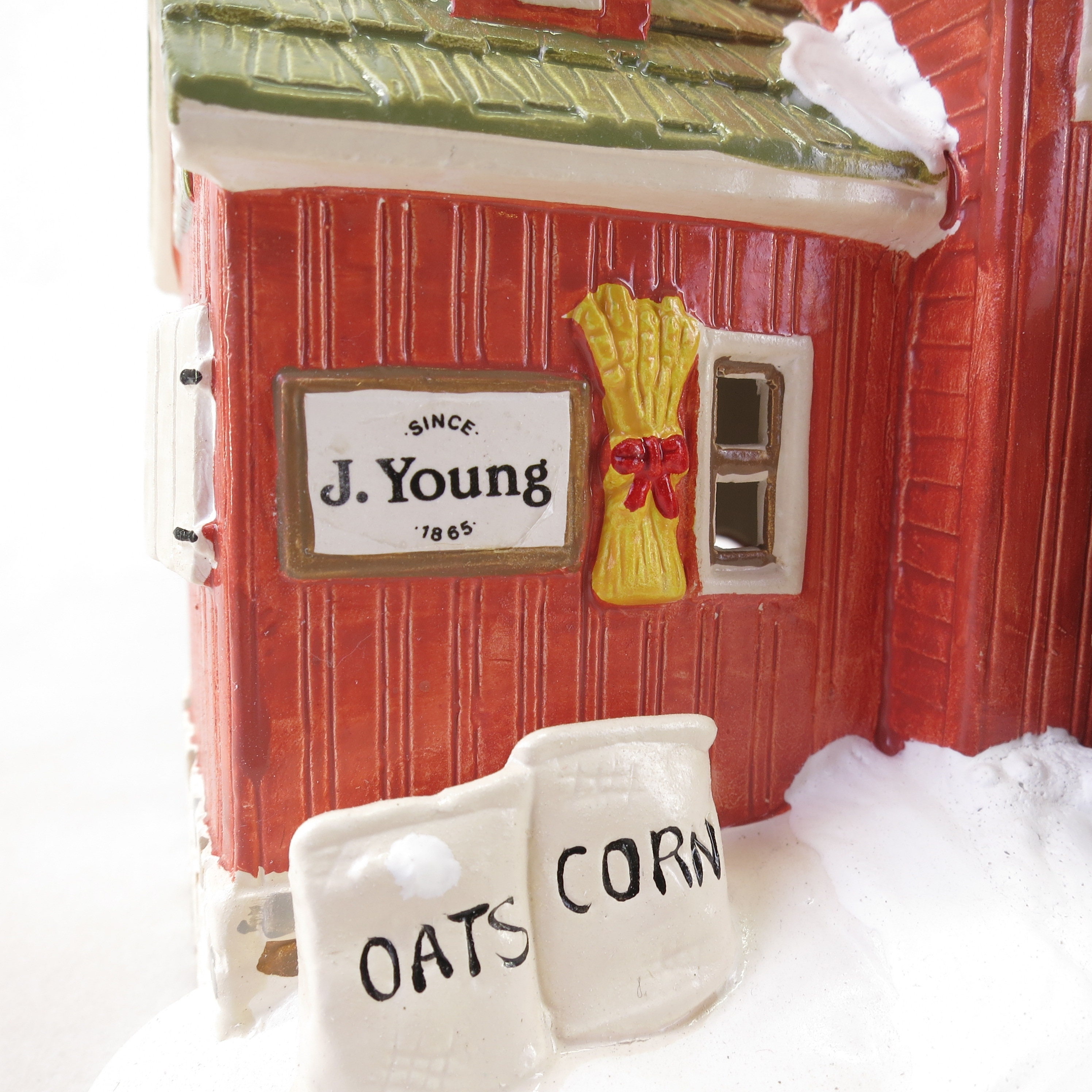 Department 56 Retired J. Young�s Granary 51497 Snow Village Christmas