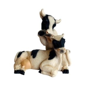 Vintage Castagna Lovers Series, 148, Black and White Cows Couple