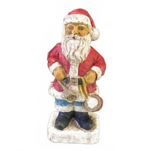 Vintage 6&quot; Rustic Santa Claus Figurine Christmas Decor