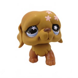 Hasbro Littlest Pet Shop Authentic LPS Pet Collectible Saint Bernard Blue Eyes