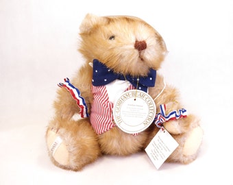 Gorham Beartown Bear Of Month 1986 Bear of the Month Teddy "Jonathan Julybear" July