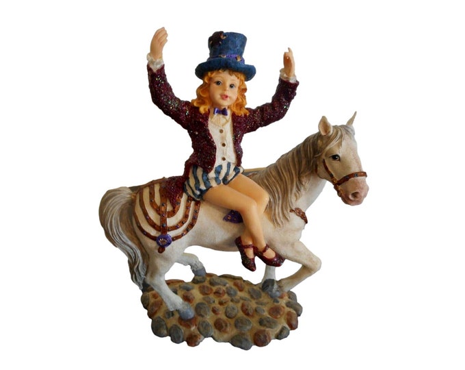 Boyds Yesterdays' Child Claire Marie on Starr Circus Dream 3569 Figurine Horse