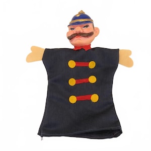 Vintage Mr. Rogers&#39; Neighborhood Policeman Bobby Hand Puppet Rubber Head
