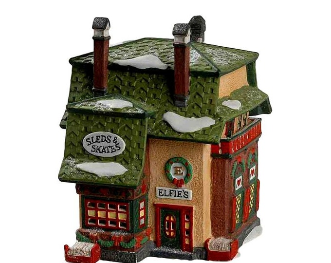 Department 56 North Pole Village Elfie's Sleds & Skates Heritage Village Collection