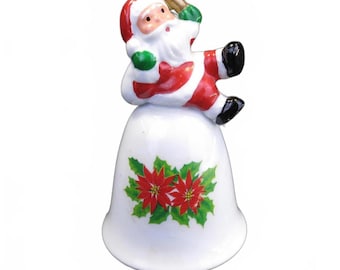 Campana de Papá Noel vintage de Japón Navidad Vacaciones Retro Kitsch