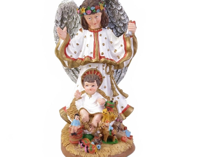 International Resources Venezuela Christ Child w Angel SC69 4.5" Christmas Decor