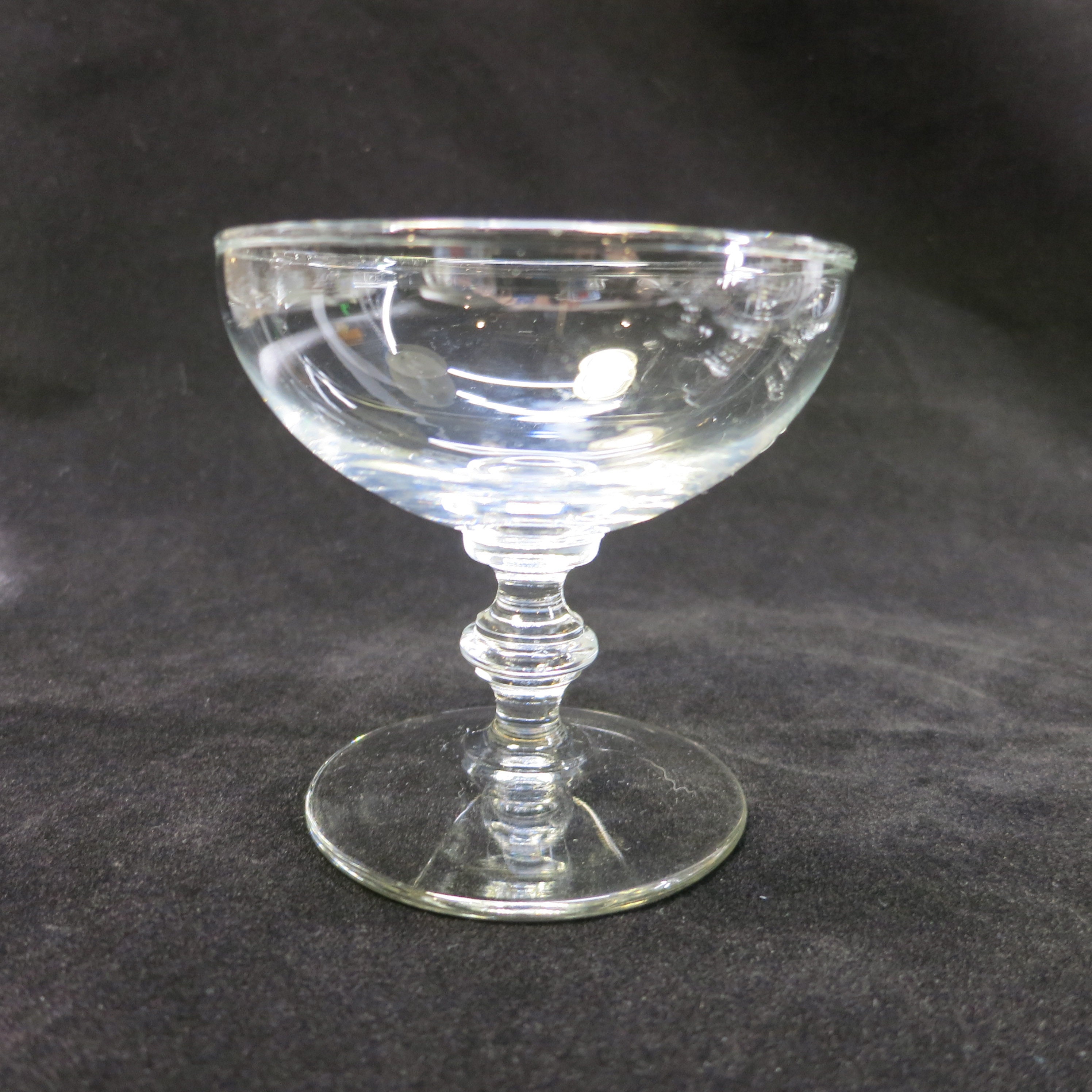 Set of 7 Liquor Cocktail Vintage Coupe Champagne Glasses Stems