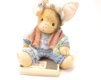 Enesco This Little Piggy "This Little Piggy Had None" Mary Rhyner #124559 Vintage 1994