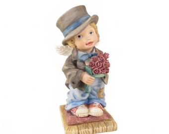 Figura de cerámica vintage Ganz Perfect Little Place "Be My Angel" PL202 1995