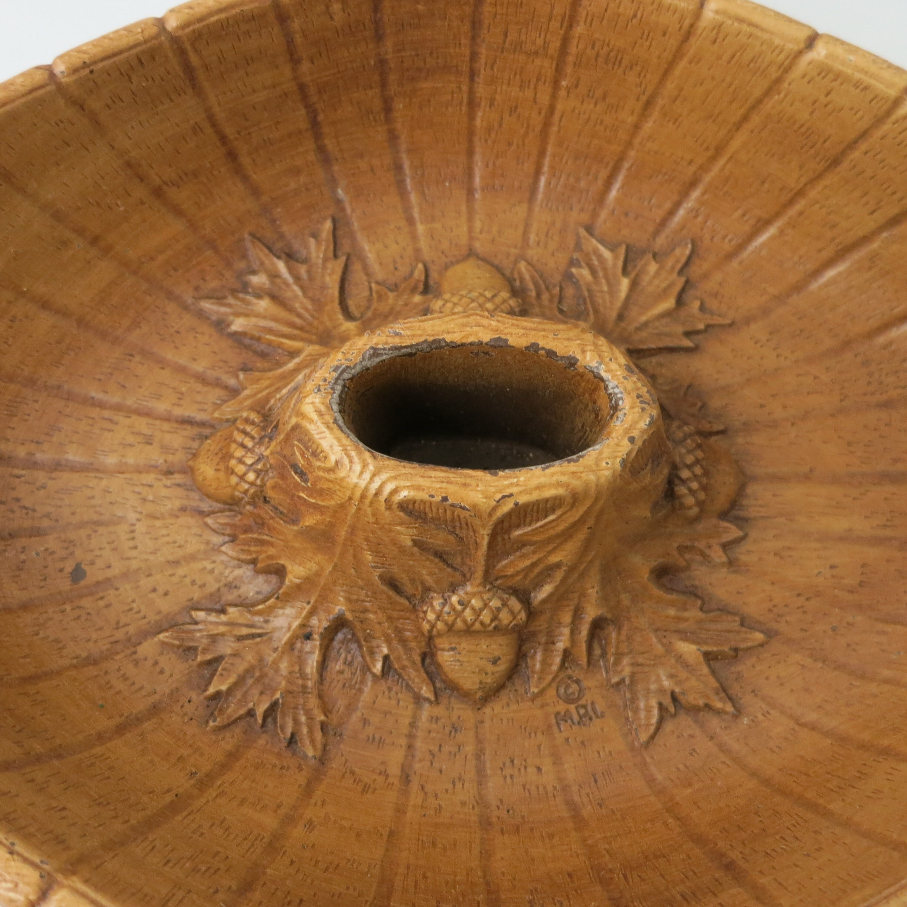 Vintage Nut Bowl Multi Products, Inc. Leaves WoodLook