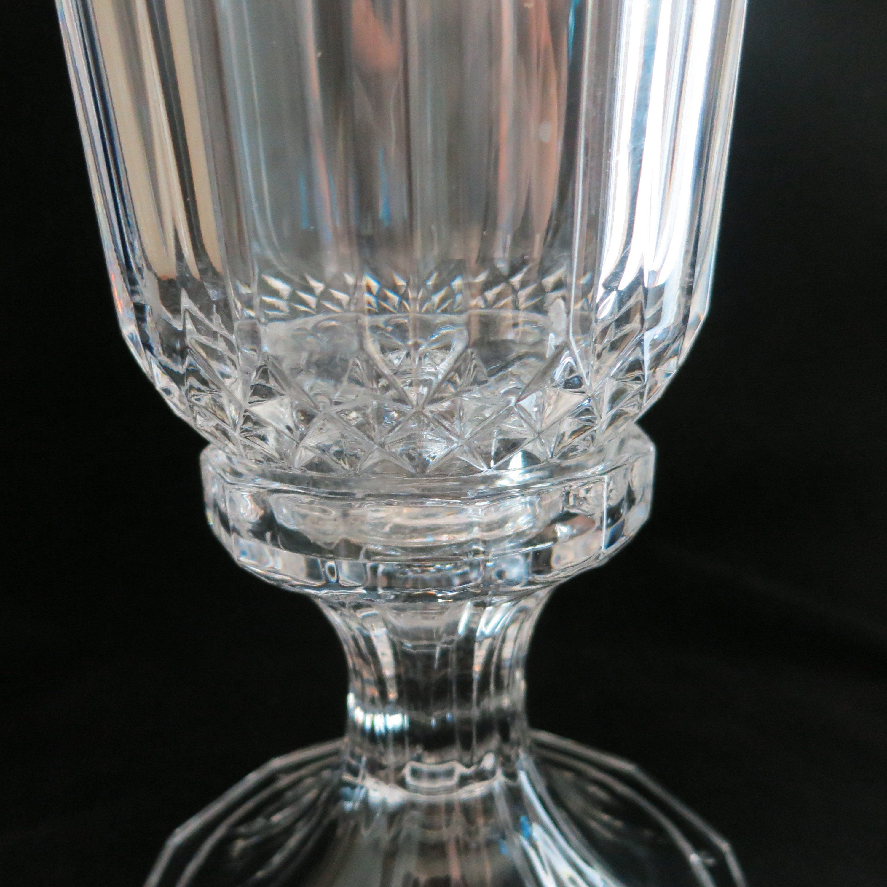 Vintage St. Hurricane Crystal Fine Crystal Candle Holder