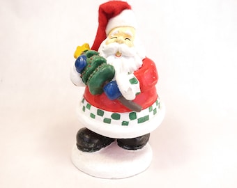 Vintage Santa Claus Hand painted Ceramic 7" Christmas Decor 1980's