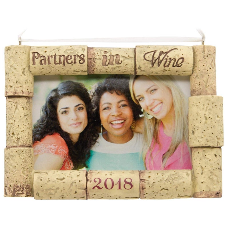 Hallmark Partners in Wine Picture Frame Ornament Etsy