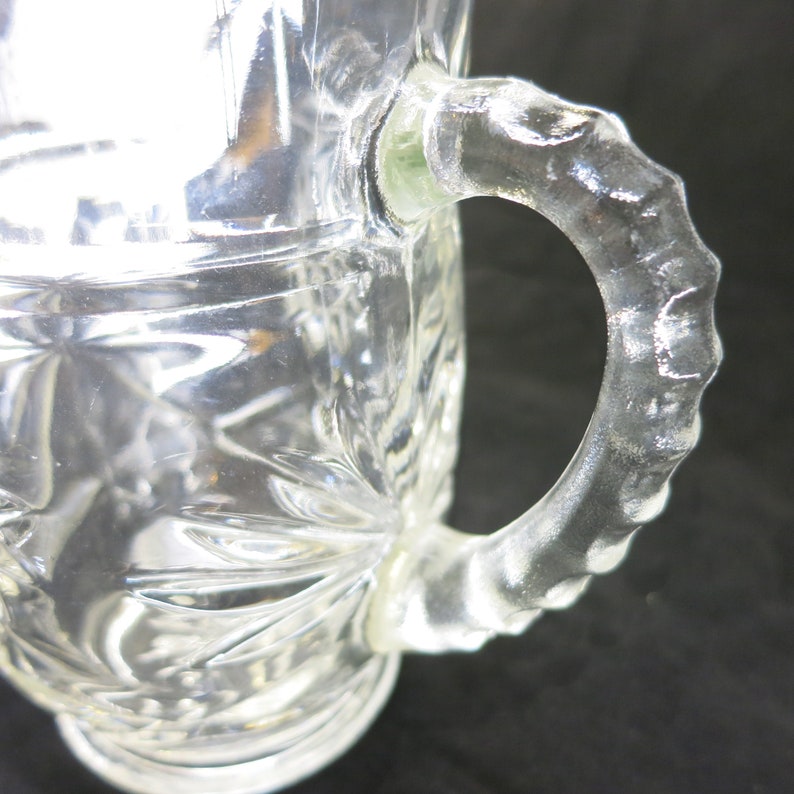 Vintage Star of David Clear Glass Prescut Syrup Pitcher Etsy