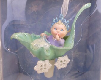 Baby Delandra Frostlight Faeries, Too Series 2002 Hallmark Ornament QP1666