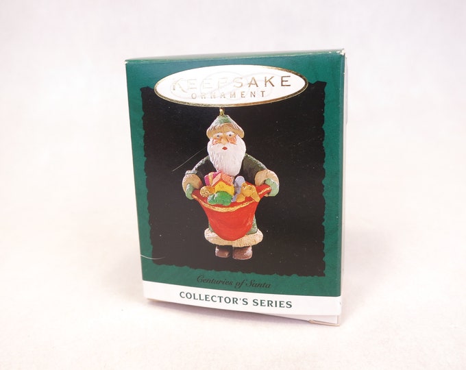 Centuries of Santa Miniature 2nd in Series 1995 Hallmark Ornament QXM4789