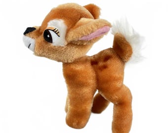 Vintage Disney Bambi Fawn Plush Deer Walt Disney Made in Korea 7”