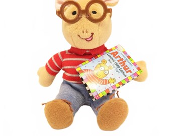 Vintage Limited Edition Eden Marc Brown Plush Arthur Bean Bag Plush 1999 7.5"
