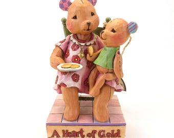 Figura de oso con corazón de oro de Jim Shore "Tienes un corazón de oro" Enesco 4009906