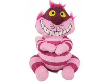 Disney Alice in Wonderland Cheshire Cat Pink Stuffed Plush Animal 9"