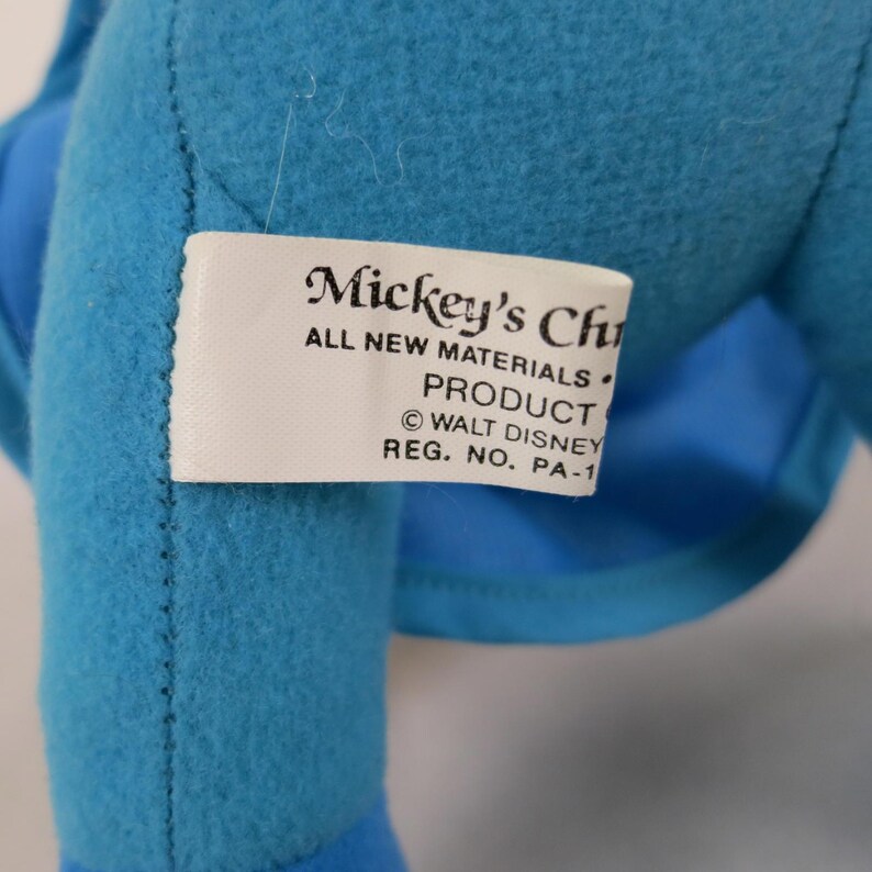 Peluche vintage de Minnie Mouse de Disney Mickey's Christmas Carol de 8 pulgadas, 1984, usado imagen 5