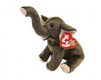 2000 Ty Beanie Baby Trumpet the Elephant 8.5" Vintage