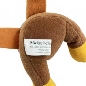 Vintage Disney Mickeys Christmas Carol Stuffed Plush 7" Tiny Tim Mickey Mouse image 4