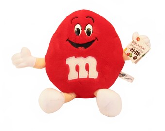 Vintage M&M Plush Toy 1994 Stuffed Animal Toy Red Peanut 14" Mary Meyer