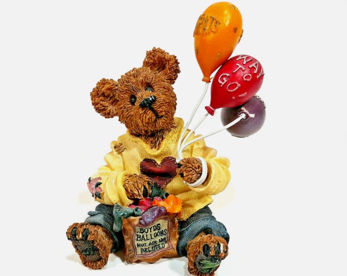 Boyds Bears Bearstones Figurine 1999 Goodfer U Bear Way To Go #227729