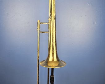 Vintage Trombone King Cleveland Superior by HN White Brass Lacquer Finish