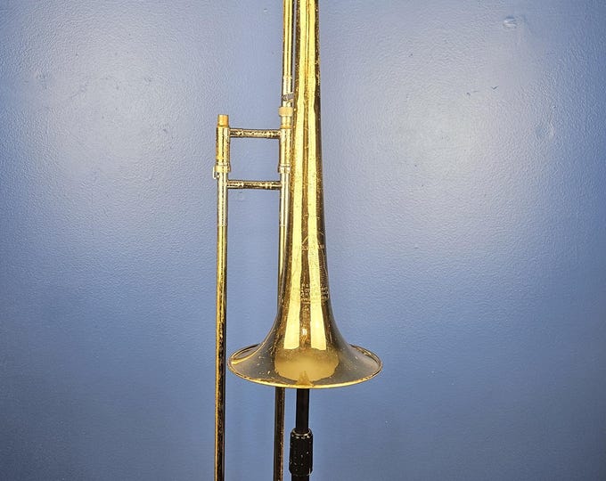 Vintage Trombone King Cleveland Superior by HN White Brass Lacquer Finish