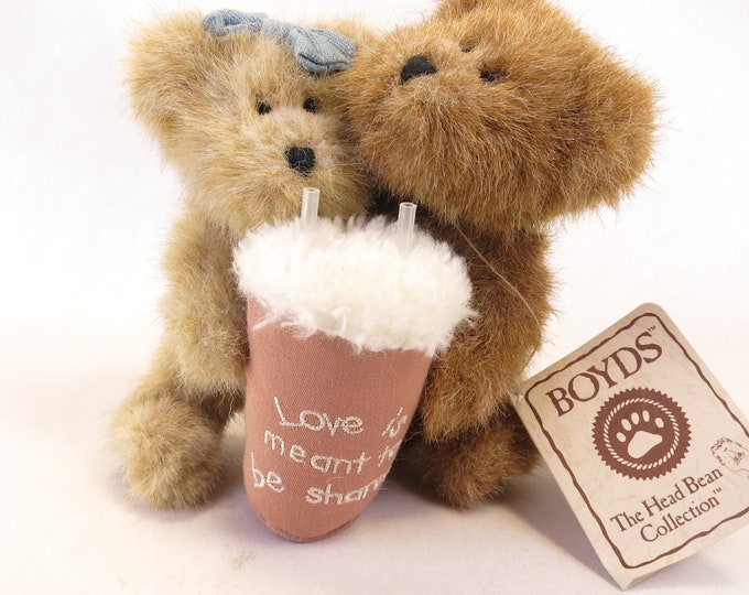 Boyds Bears Bearlove Pair Teddy Teddies Love is Meant To Be Shared 903022