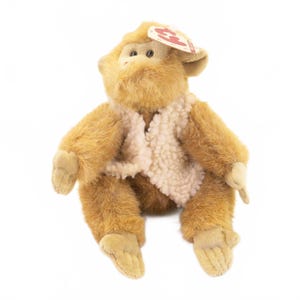 Ty Attic Treasure Collection - Morgan The Monkey Wearing A Vest Plush Toy