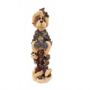 7.2&quot; Vintage Boyds Santa Dog Folkstone Bernie Igotwatiwanted