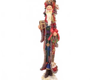 Lenox Christmas King Santa 14" Pencil Santa Collection Vintage 1998
