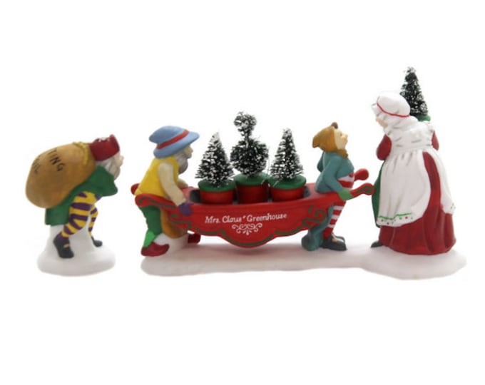 Department 56 "Delivering the Christmas Greens" set of 2 Heritage Village Collection 56373