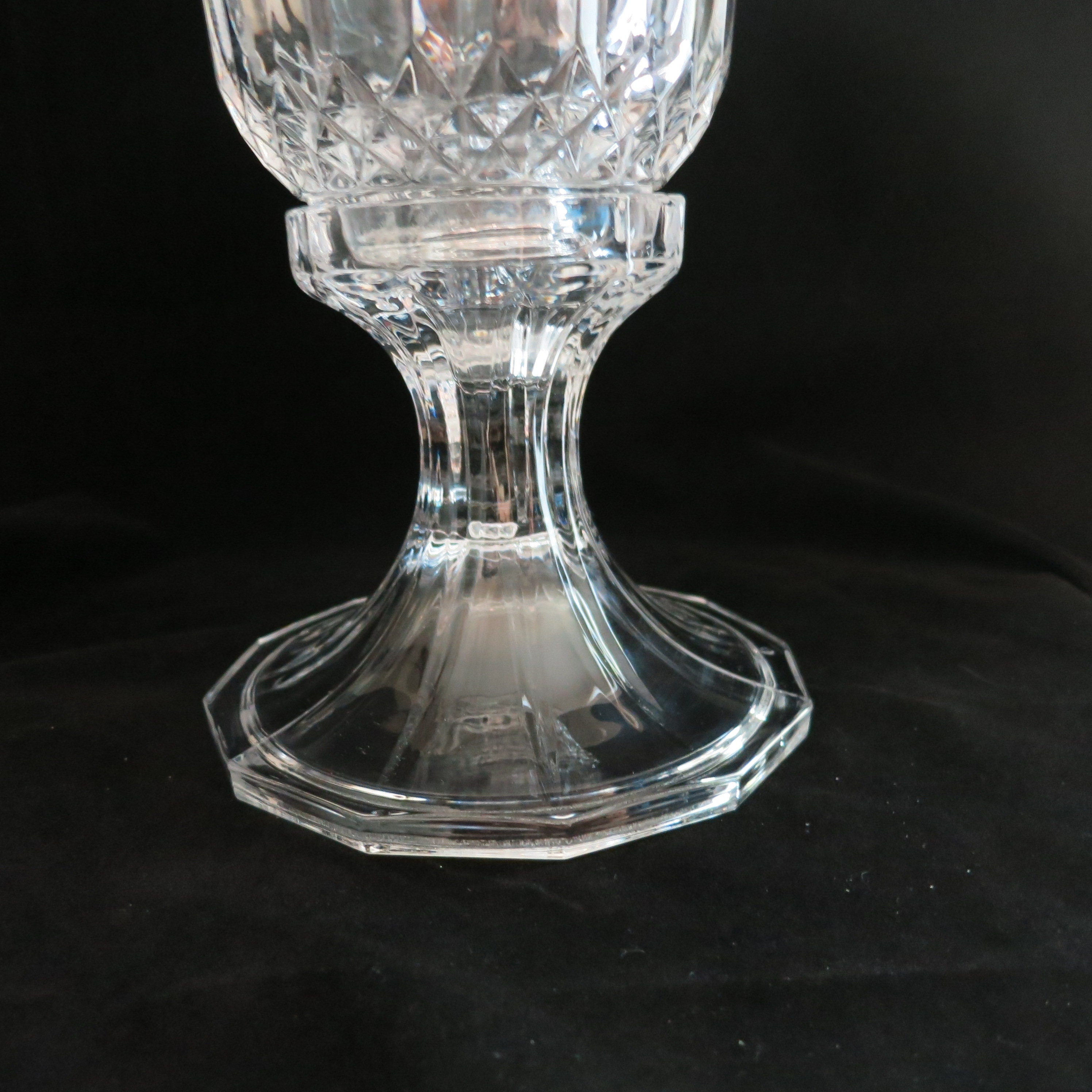 Vintage St. Hurricane Crystal Fine Crystal Candle Holder