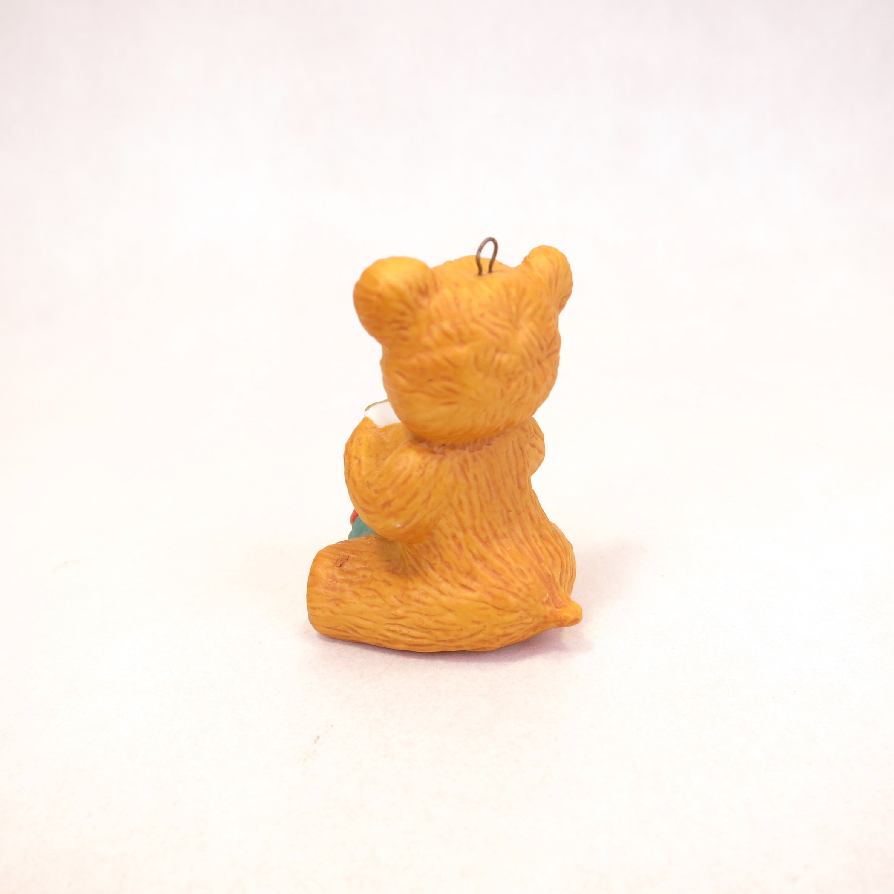 Hallmark Ornament 1990 Cinnamon Bear Series 8 Bear Holding Christmas Tree