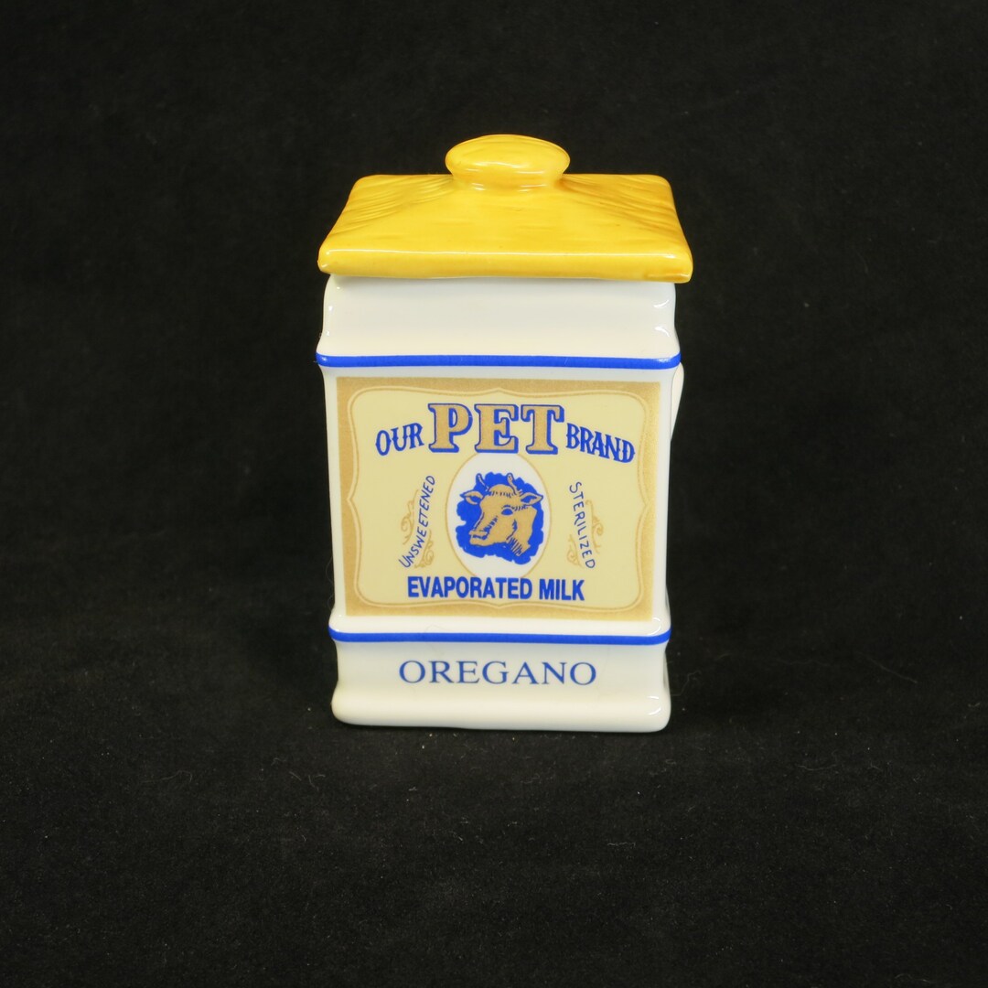 Our PET Brand Evaporated Milk Oregano Jar the Country Store Spice Jar