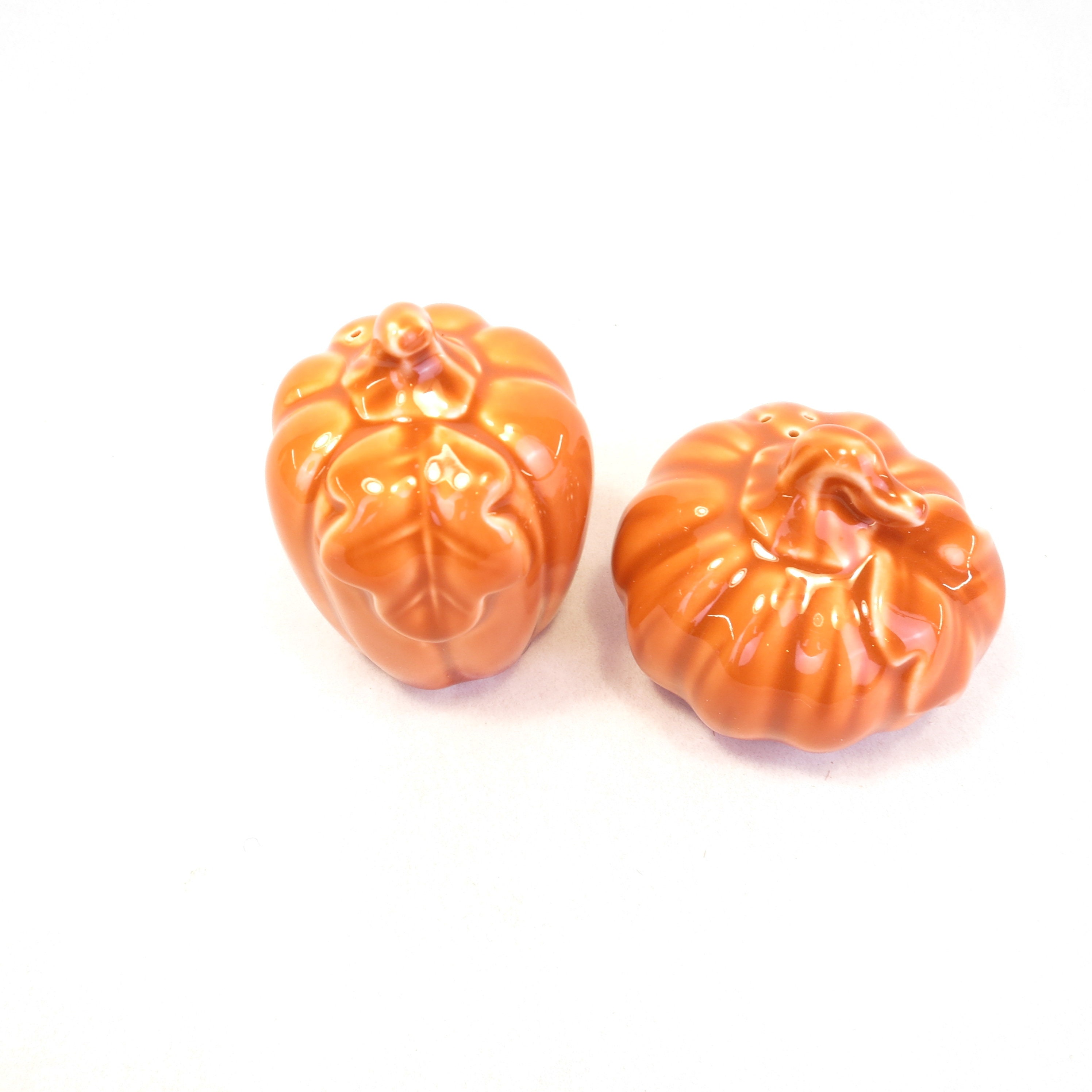 VintageHallmark Pumpkin Themed Salt & Pepper Shakers Fall Colors