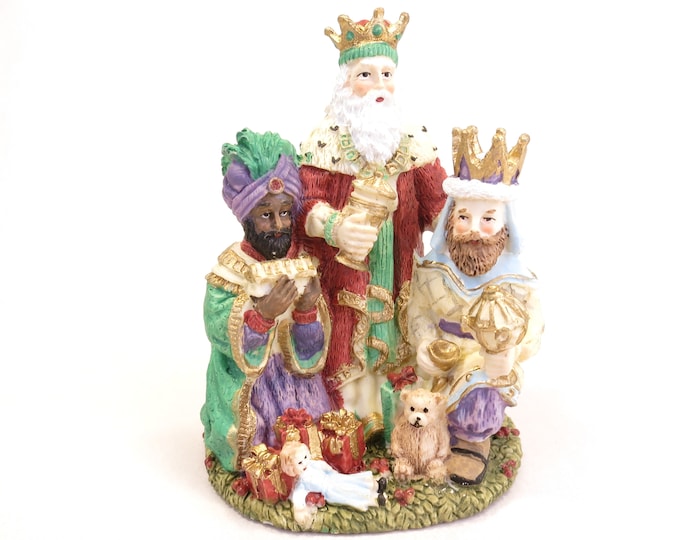 Vintage Santa Claus International Resources SC19 The Three Kings Magi Spain 4.75" Christmas Decor
