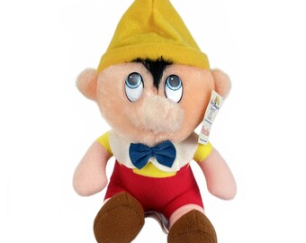 Vintage Disney Pinocchio Plush 80s Collectible with Tag Disneyana
