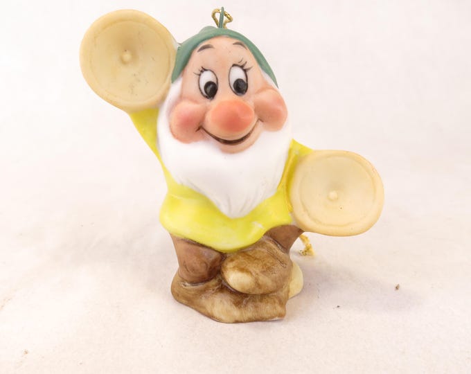 Disney Schmid Bashful Playing Cymbals Porcelain Ornament