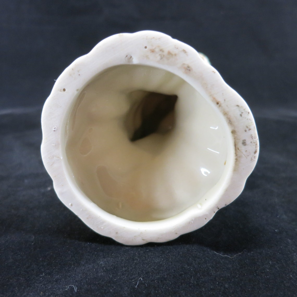 Vintage Ceramic Angel Candle Holder Figurine White With Gold Etsy