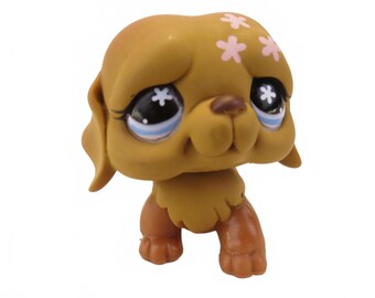 Hasbro Littlest Pet Shop Authentic LPS Pet Collectible Saint Bernard Blue Eyes